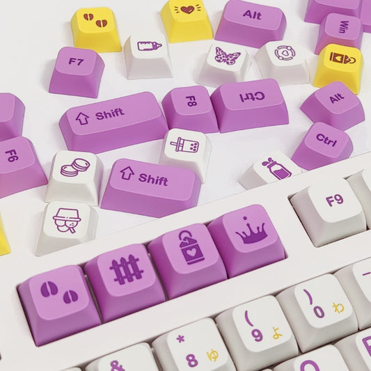 Custom Taro Milk XDA Keycaps