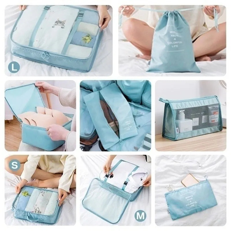 8PCS - Set Organizer Luggage Bags for Travel