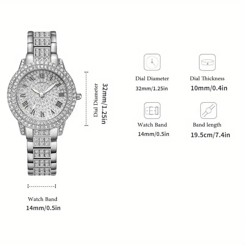 Iced Out Rhinestone Miami Cuban Link Chain