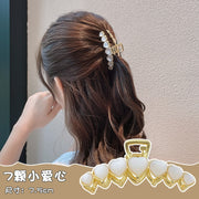 Gold Pearl Hair Claw