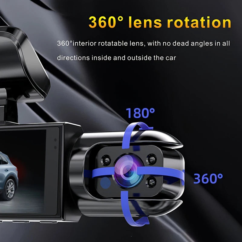 1080P WiFi Dual Dash Cam with Rear View Camera & Video Recorder