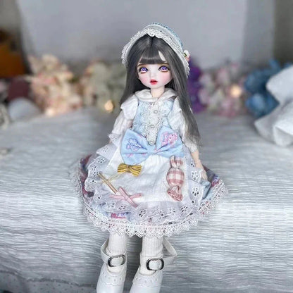 Poupée BJD 30 cm 1/6, ensemble complet avec 3 paires d'yeux – Jouet tendance et mignon pour filles