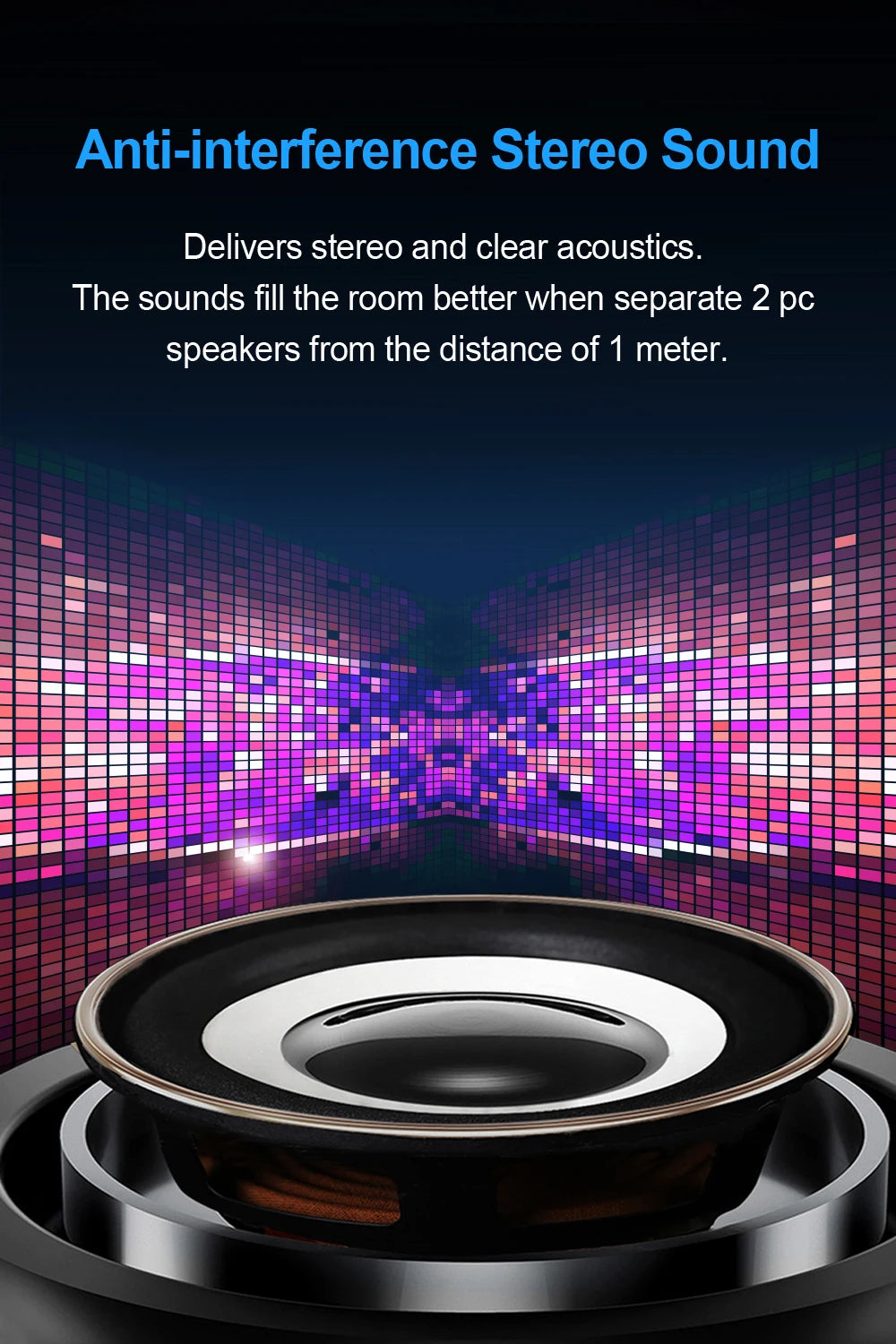 Haut-parleurs de bureau et caisson de basses A201