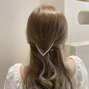 Korean V-Shaped Pearl Hairpin