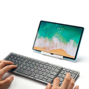 Portable Mini Three Folding Bluetooth Keyboard Wireless Foldable Keypad For iOS Android Windows ipad Tablet With Numeric Keypad