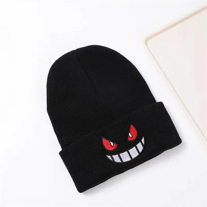 Unisex Knitted Gengar Hat – Warm Winter Style