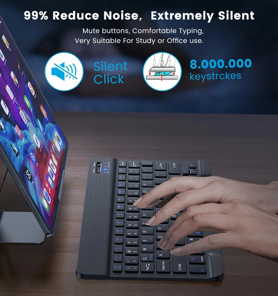 Multilingual Bluetooth Wireless Keyboard & Mouse for Devices