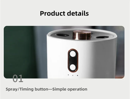 Elektrischer Ultraschall-Luftbefeuchter mit Doppeldüse und starkem Nebel, USB