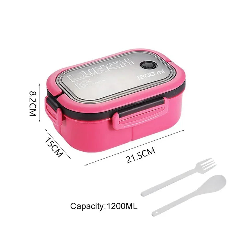Boîte à lunch double couche avec cuillère
