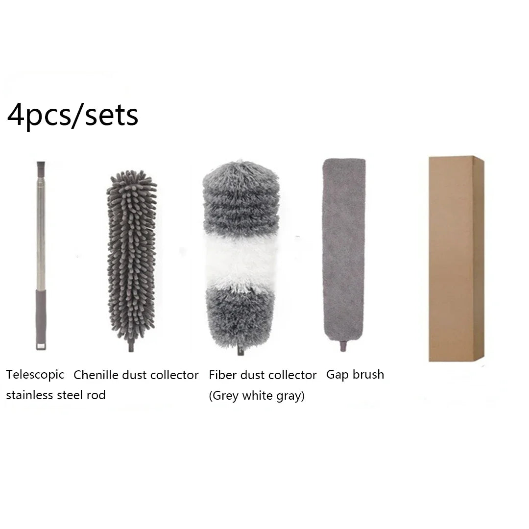 Ausziehbare Mikrofaser-Staubbürste zum Reinigen von Zwischenräumen und Möbeln