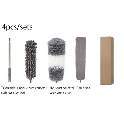 Ausziehbare Mikrofaser-Staubbürste zum Reinigen von Zwischenräumen und Möbeln