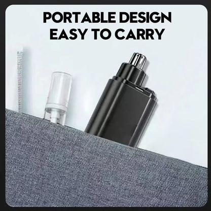 Wiederaufladbarer tragbarer Nasen- und Bartschneider für Männer – schmerzfreie Pflege