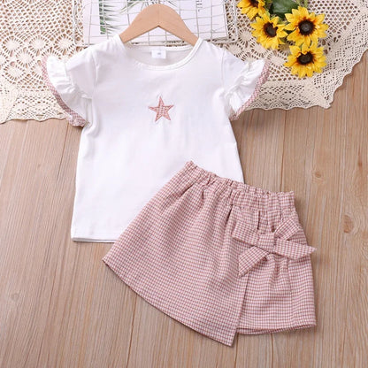 Summer Baby Girls Cute Print Clothing Sets