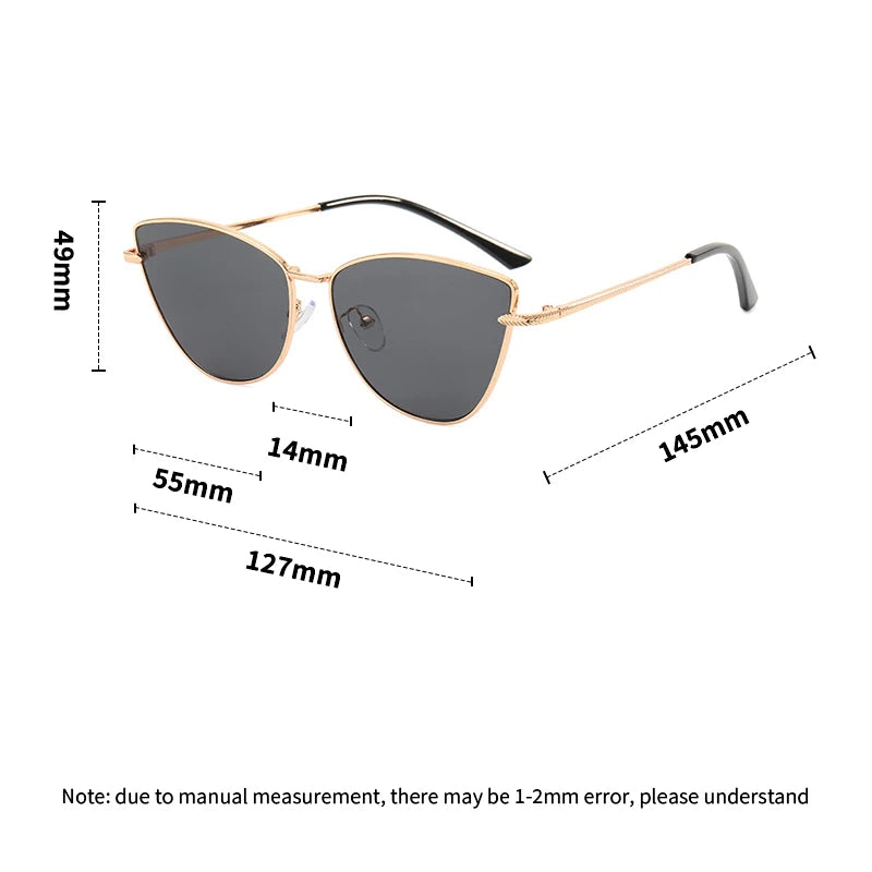 Cat-Eye-Rahmen Retro-Sonnenschutz Damen-Sonnenbrille