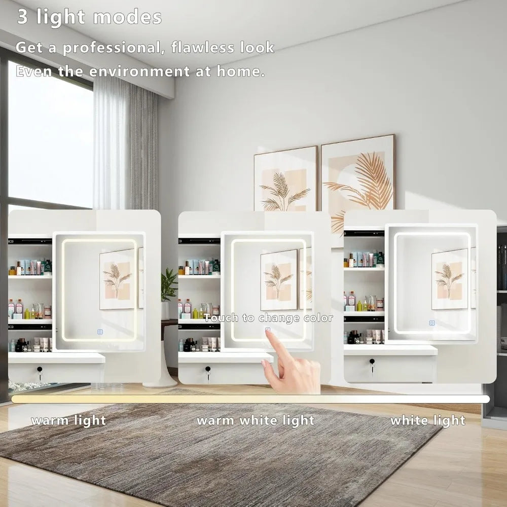 Make-up-Schminktisch-Set mit Make-up-Schminktisch