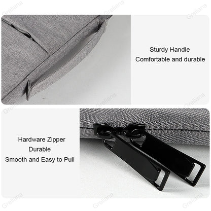 Slim Waterproof Laptop Bag with Multiple Zippers