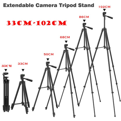 100cm Phone Tripod Stand with Bluetooth Remote Universal Camera Video Recording Photography Tripod