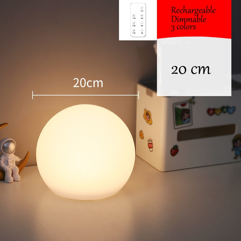 3-Color Luminous Globe Light for Home Decor