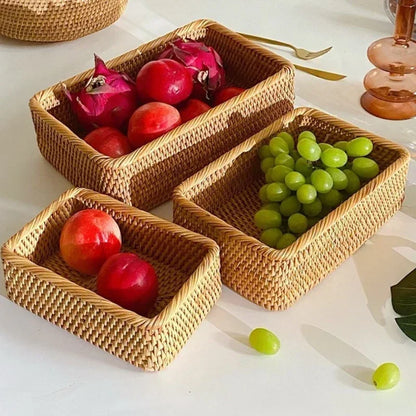 Wicker Haven Handwoven Storage Basket Set