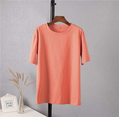 Khaki Oversized Cotton Tee for Women