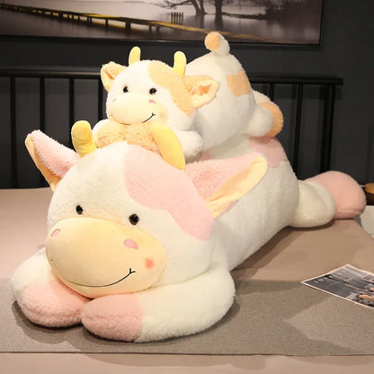 Cute 90cm/110cm Milk Cow Plush Toy