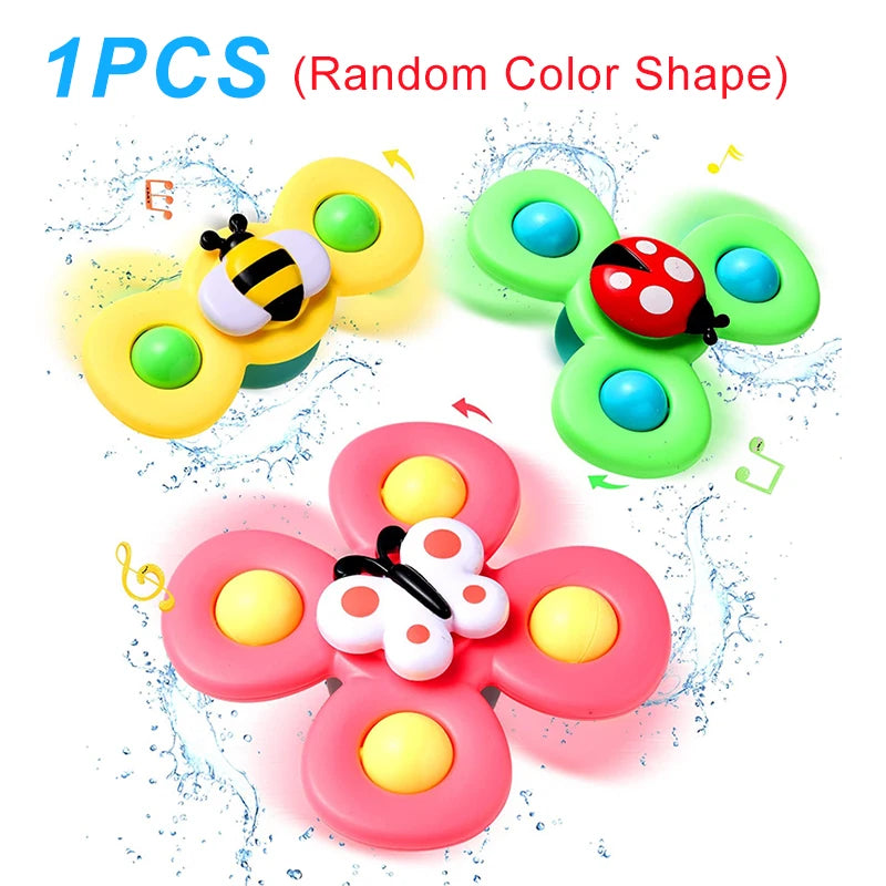 Cartoon Suction Cup Rattles Baby Bath Toys