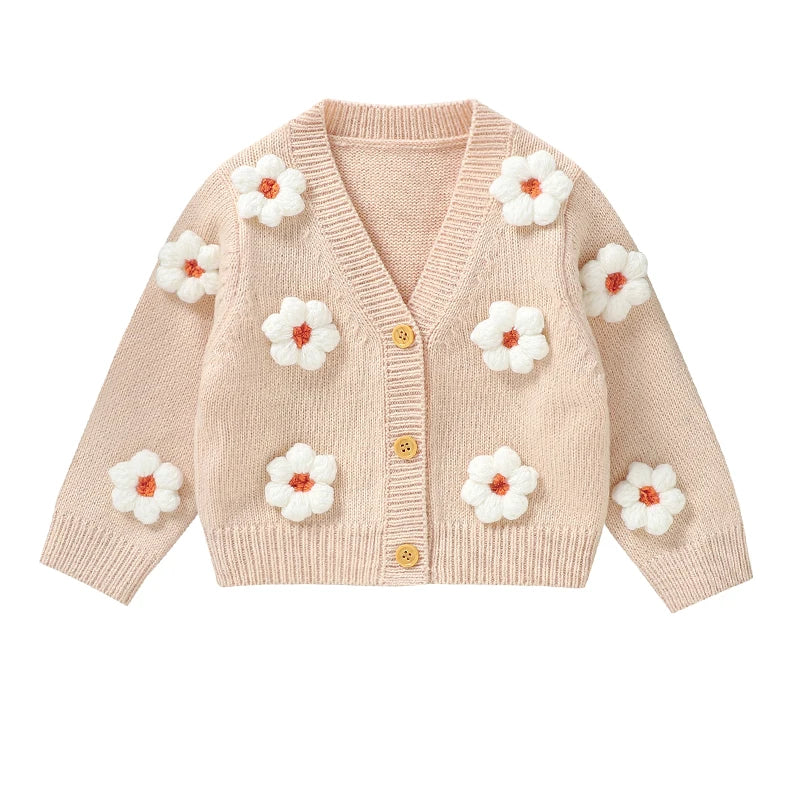 Girls' Knitted Sweater for Autumn-Winter