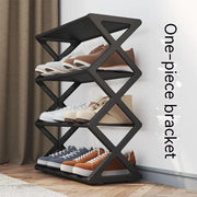 X-Shaped Multi-Layer Shoe and Hat Rack