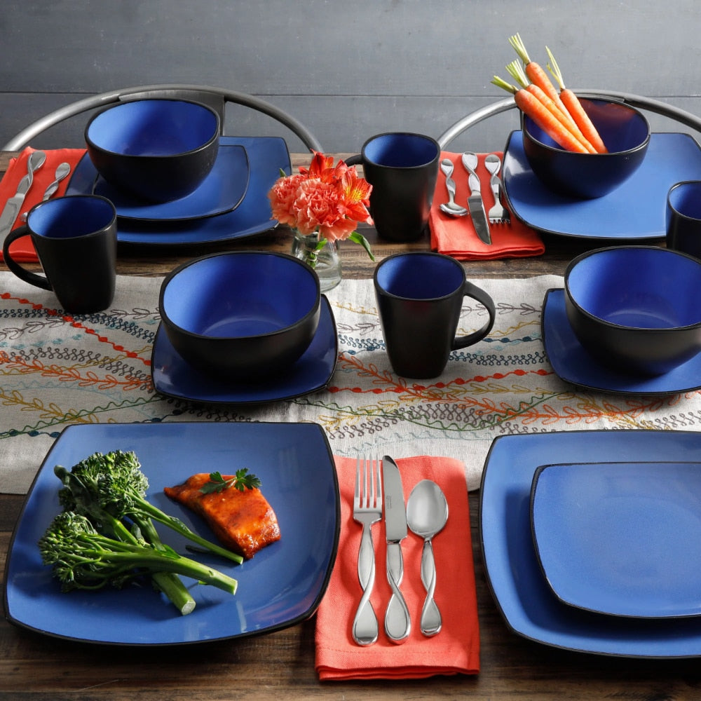 Soho Lounge 16-Piece Stoneware Dinnerware Set