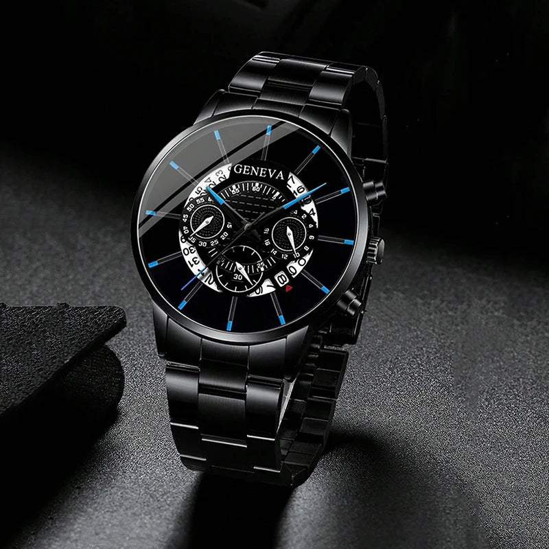 Ensemble de montres à quartz de luxe pour hommes