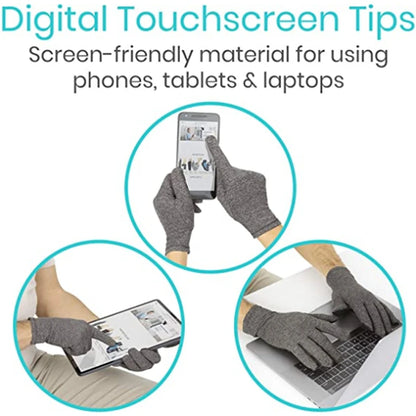 Winter Touchscreen Arthritis Gloves - Thermal & Magnetic Therapy