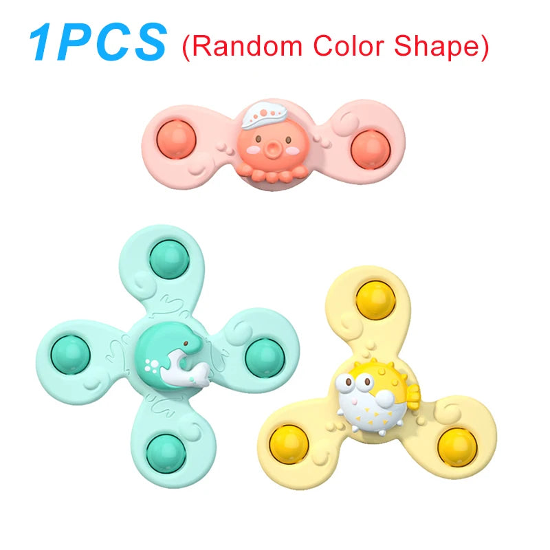 Cartoon Suction Cup Rattles Baby Bath Toys