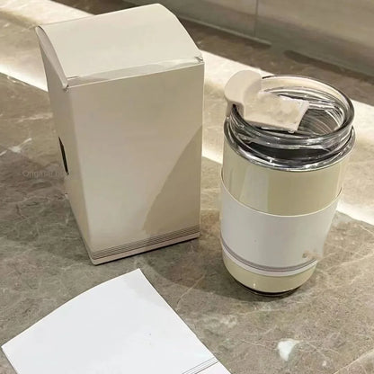 Tragbare 240-ml-Kaffeethermoskanne aus Edelstahl – auslaufsicherer Reisegetränkebecher