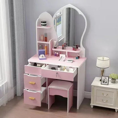 Makeup Vanity Desk Set with Makeup Dressing Table