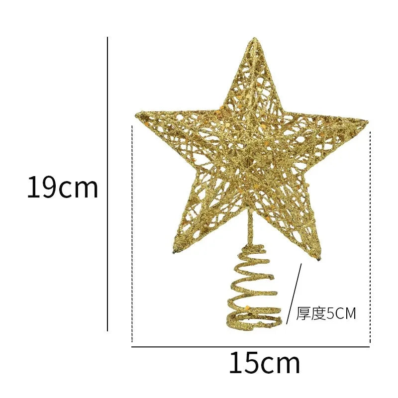 3D Metal Star Christmas Tree Ornament