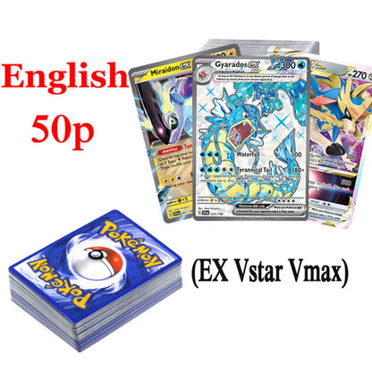 Lot de 50 cartes à collectionner Pokémon GX VMAX pour jeu de combat pour enfants