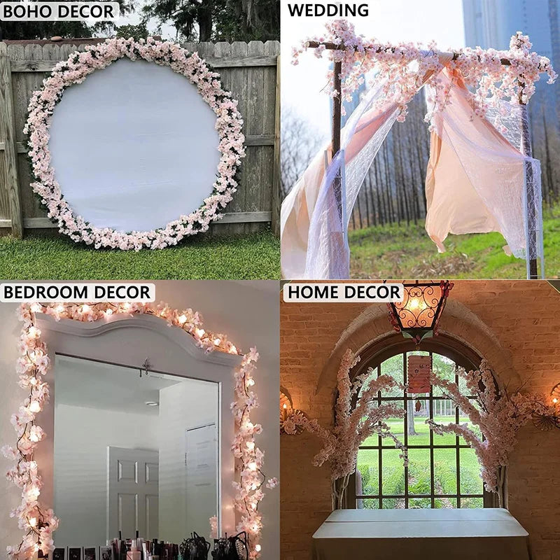 Silk Cherry Blossom Sakura Garland Home & Party Decoration