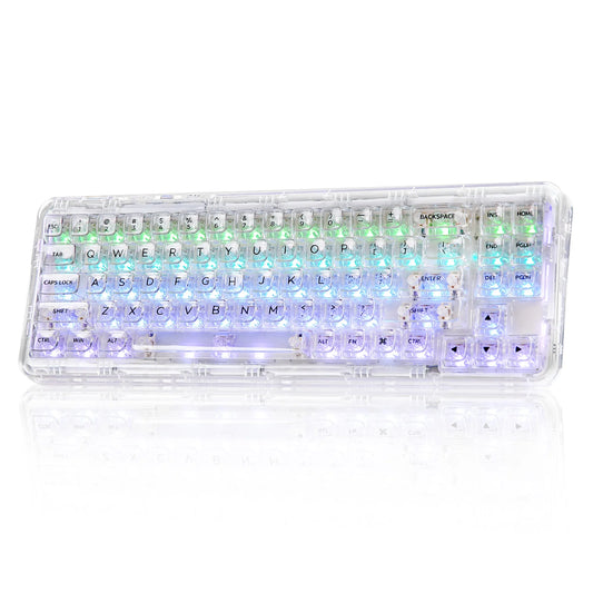 Wireless Mechanical Keyboard Bluetooth Transparent Gasket
