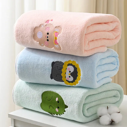 Soft Non-Linting Baby Towel, Baby Towel, Cotton Baby Towels, baby towels, Cartoon Animal Baby Towel