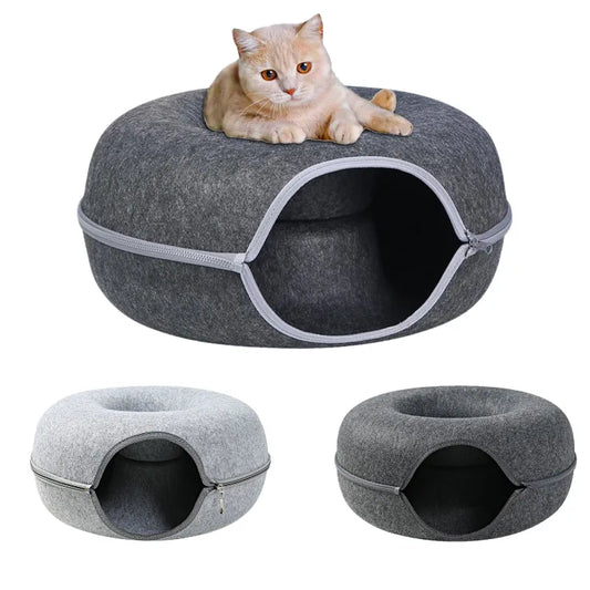 cat tunnel bed, cat tunnel, cat donut tunnel, cat bed, cat donut bed, kitten bed, cat toys, cat donut, cat tunnel toy