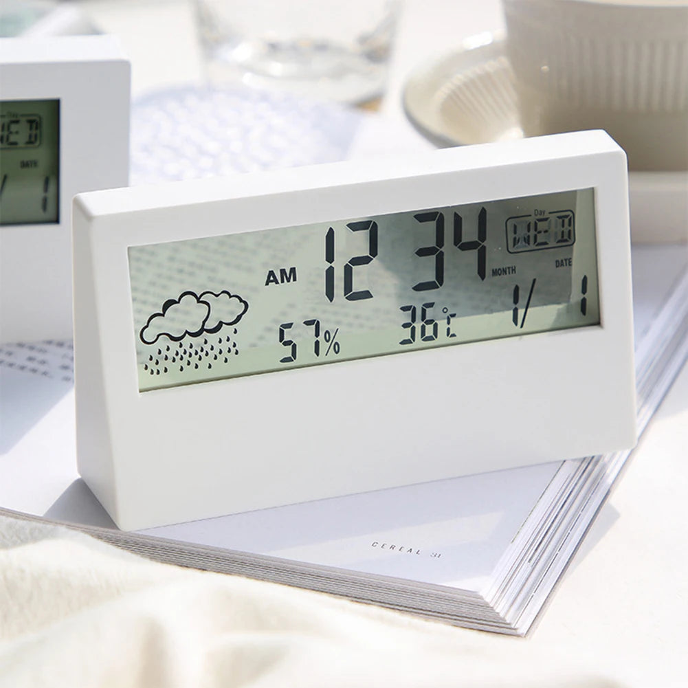 Thermo-Hygrometer Clock with Weather Display