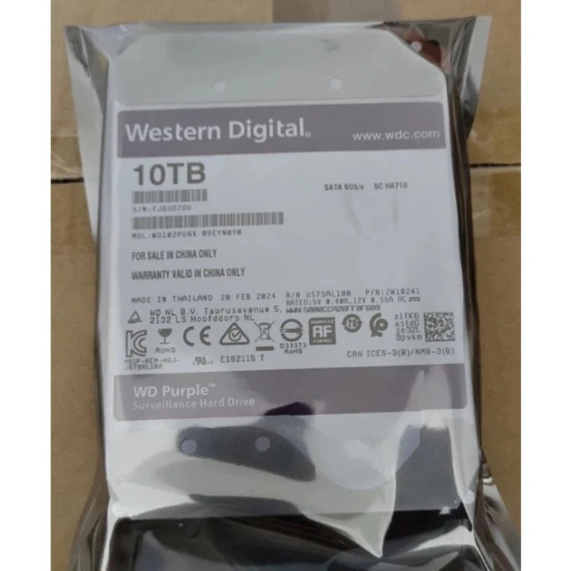 WD Purple Surveillance Internal Hard Drive