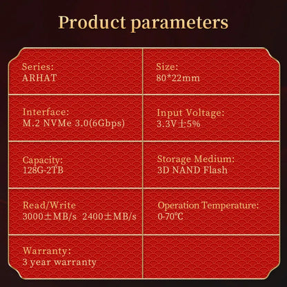 Huadisk NVMe M.2 SSD internes Hochgeschwindigkeitslaufwerk