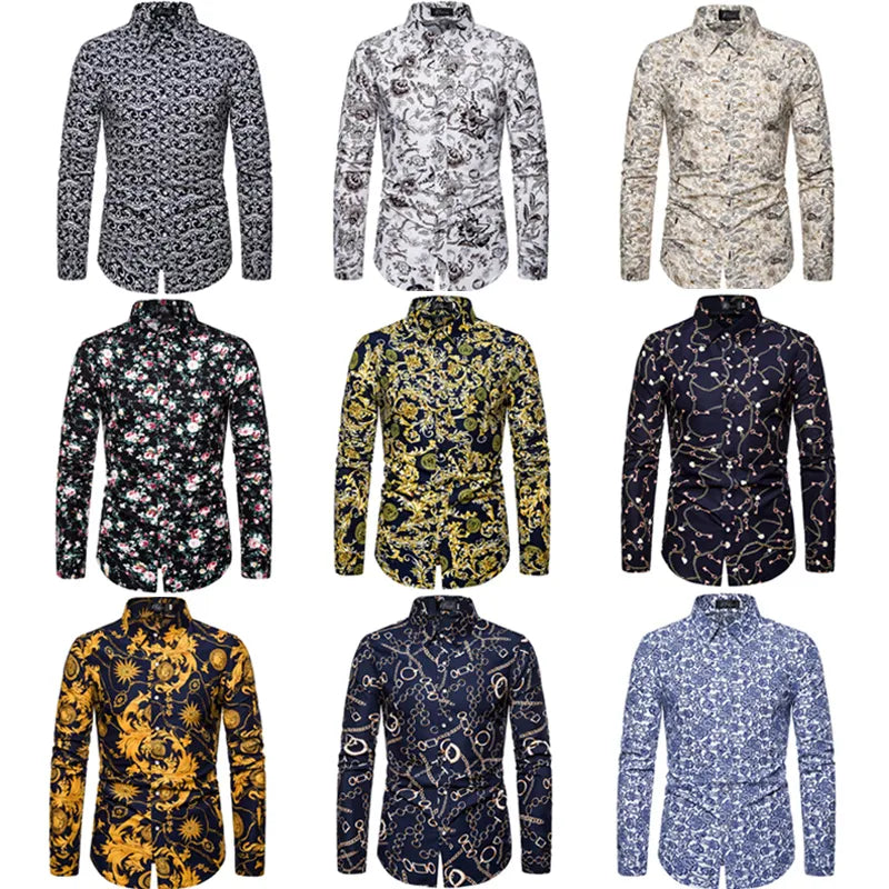 long sleeve shirt, long sleeve shirt men, floral mens shirt, mens shirt, long sleeve mens, men's long sleeve shirts, floral print shirt, mens floral print shirt