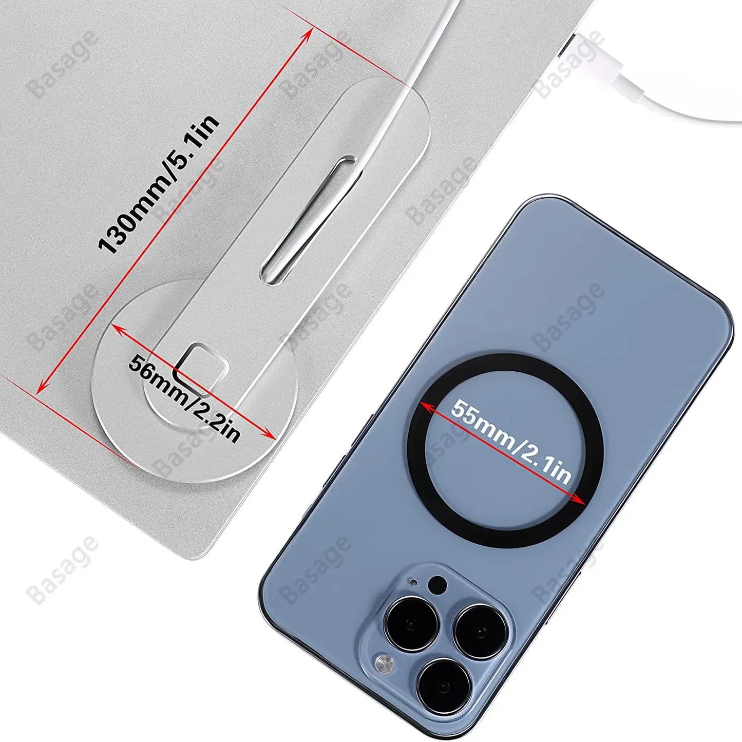 Magnetic Phone Laptop Side Mount Stand Holder