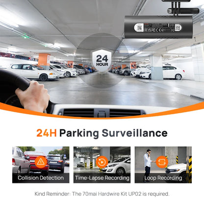 1080P Dash Cam with WiFi - Night Vision & 24h Parking