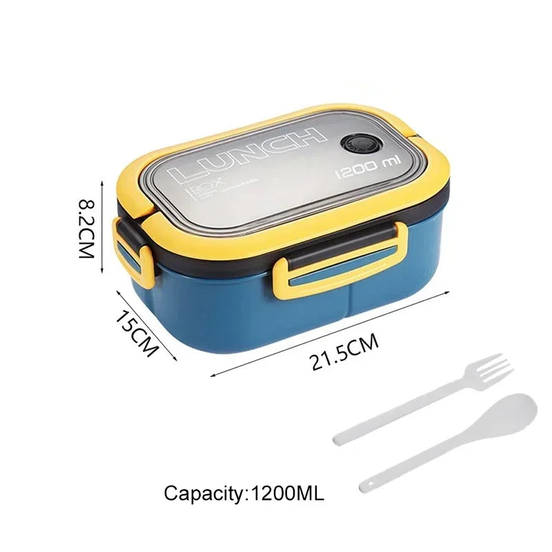 Boîte à lunch double couche avec cuillère