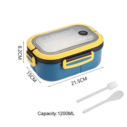 Boîte à lunch double couche avec cuillère