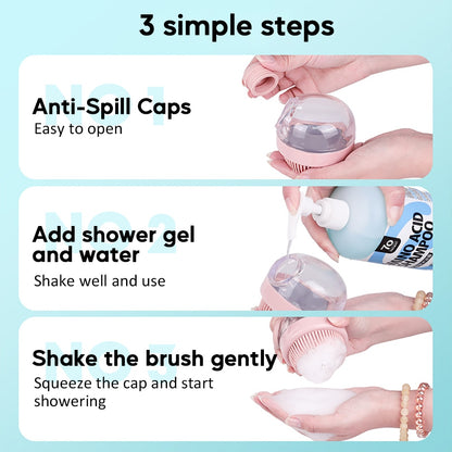 Pet Shower Brush with Shampoo Box