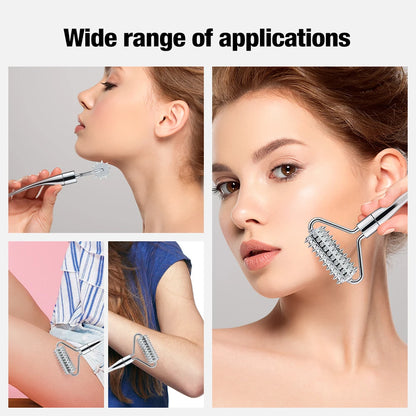 Stainless Steel Pointed Roller Spatula - Facial Beauty Massager